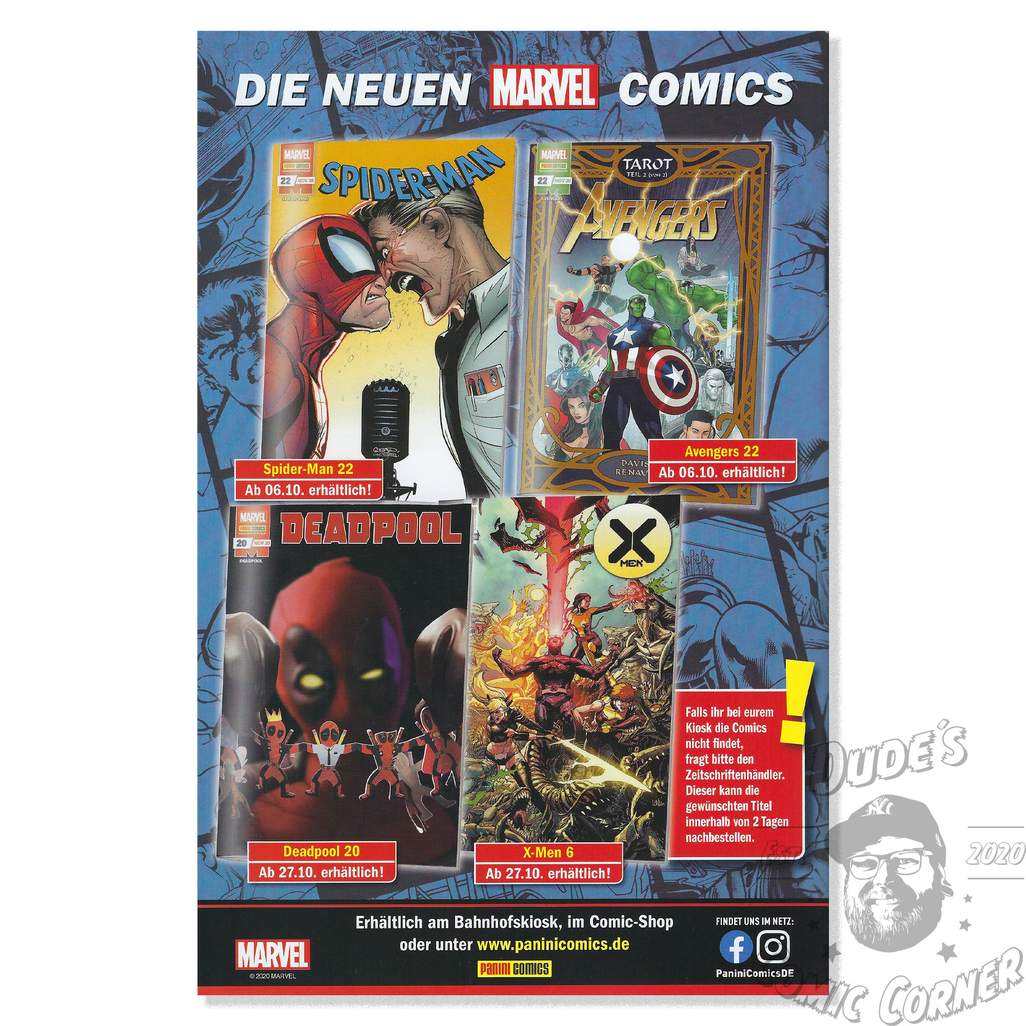 Marvel Extra Bereich 1-16  Panini Deutschland